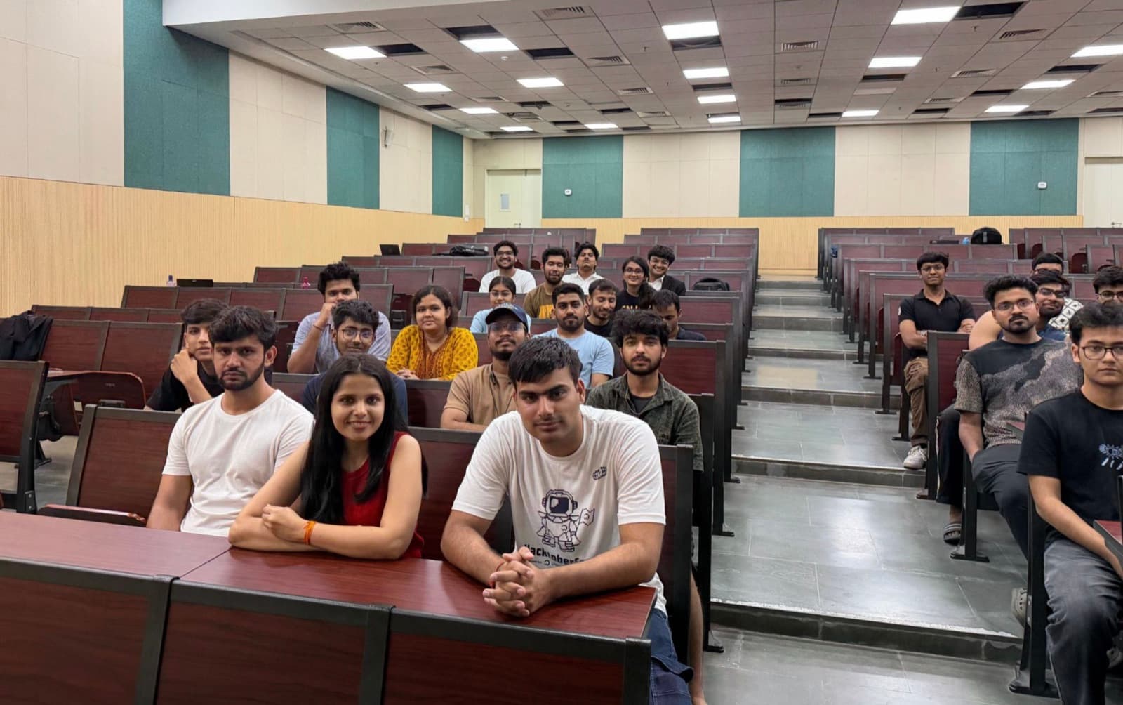 Participants seated in the lecture hall at the Nasiko hackathon at IIT Roorkee.